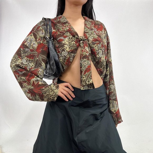 Unbranded Tops - 90s style flowy bolero top